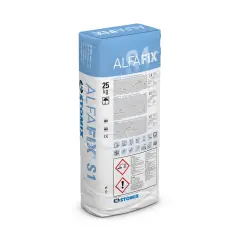 ALFAFIX S1 cementitious levelling substance compound for insulation