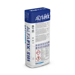 ALFAFIX S101 cementitious levelling substance compound for insulation