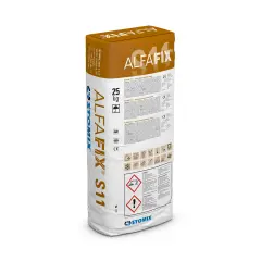 ALFAFIX S11 cementitious levelling substance compound for insulation